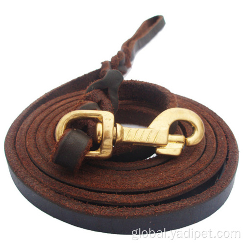  pet training lead supplies personalized pet leather leash Manufactory